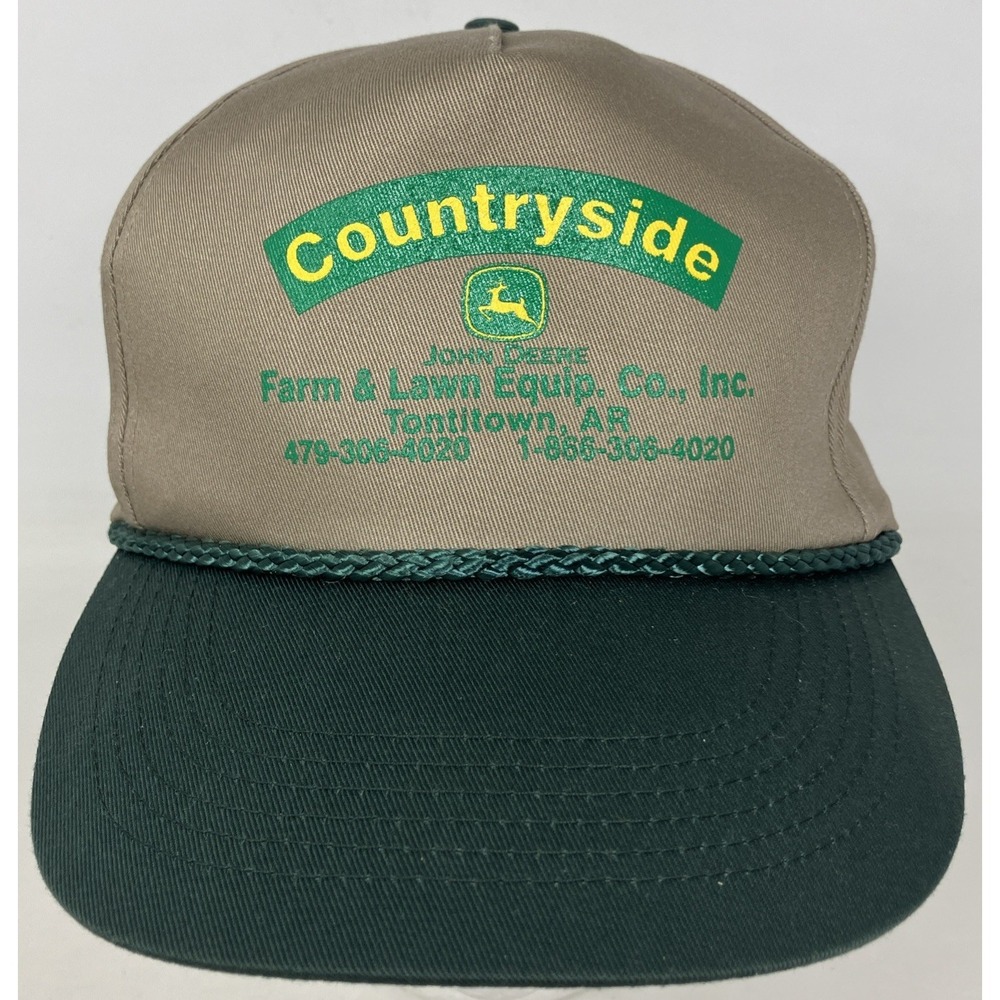 Vintage John Deere Countryside Farm & Lawn Equip Tontitown Arizona Snapback Hat